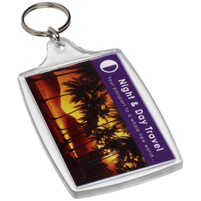 ORCA L4 LARGE KEYRING CHAIN in Clear Transparent Clear Transparent