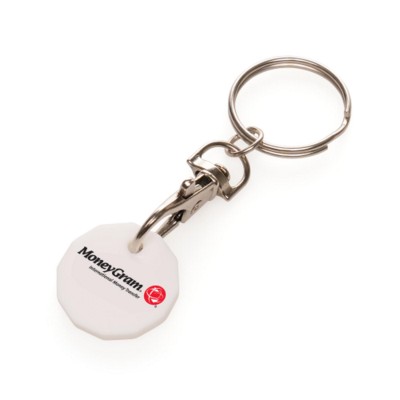 PLA PLASTIC TROLLEY COIN KEYRING