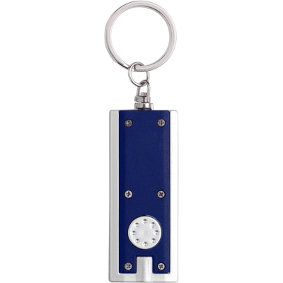 PLASTIC LED TORCH KEYRING in Blue