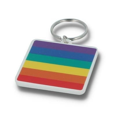 PRIDE 45MM SQUARE KEYRING