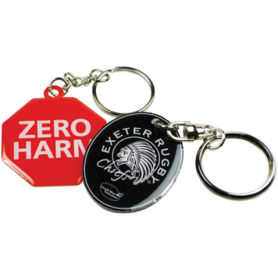 PRINTED ALUMINIUM METAL KEYRING (40MM)