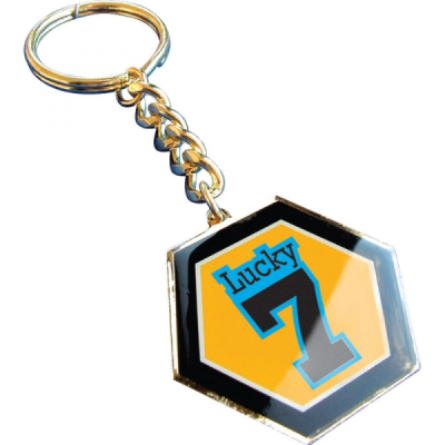 PRINTED STEEL KEYRING (40MM)