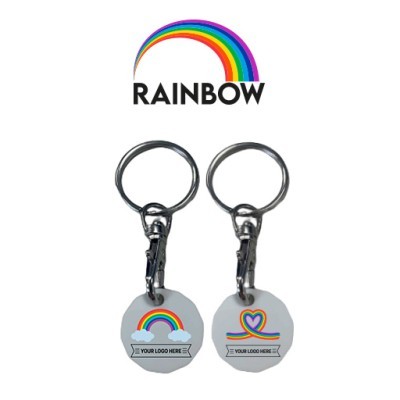 RAINBOW PLASTIC TROLLEY COIN