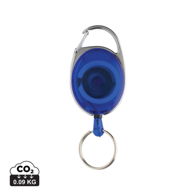 RCS RECYCLED ABS ROLLER CLIP KEYRING CHAIN in Blue