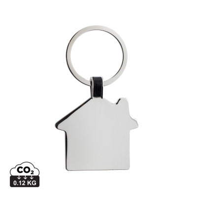 RCS RECYCLED ZINC ALLOY HOUSE KEYRING in Silver