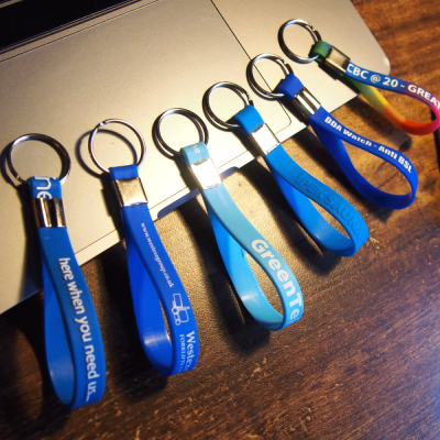 RECESSED SILICON LOOP KEYRING