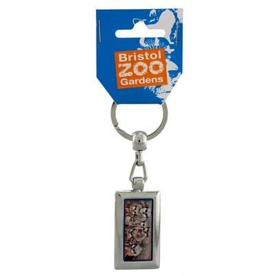 RECTANGULAR DOUBLE SIDED DELUXE CHAIN KEYRING