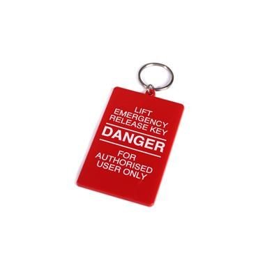 RECYCLED 80x50mm Rectangular Keyring