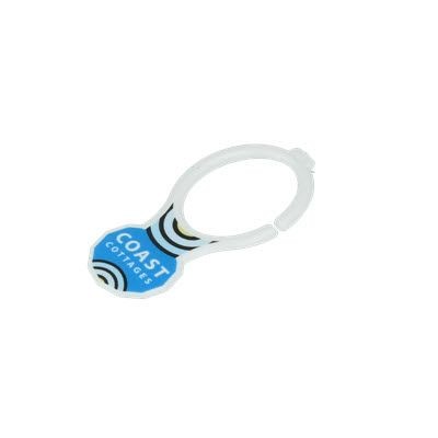 RECYCLED TROLLEY COIN CLIP KEYRING