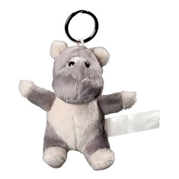 RHINO PLUSH KEYRING