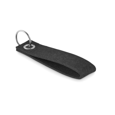 RPET FELT KEYRING in Black