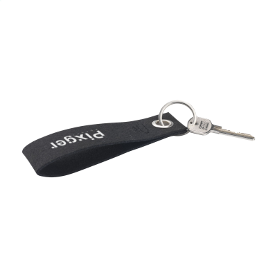 RPET FELT KEYRING in Black