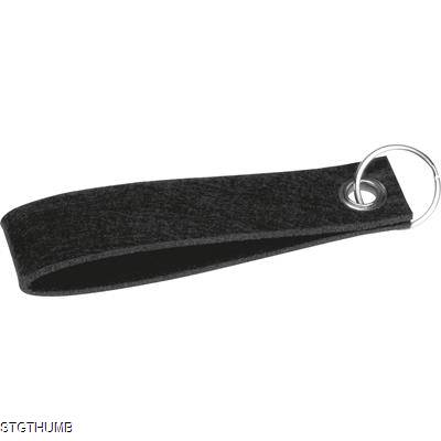 RPET FELT KEYRING in Black