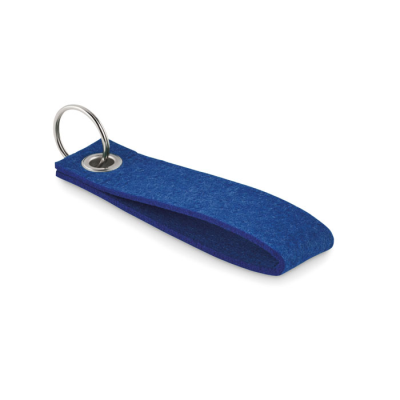 RPET FELT KEYRING in Blue