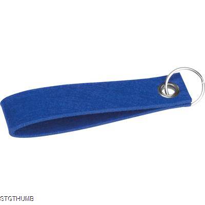 RPET FELT KEYRING in Blue