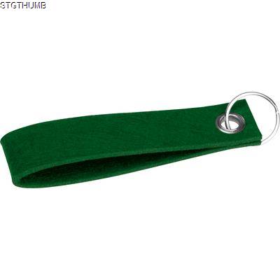 RPET FELT KEYRING in Dark Green