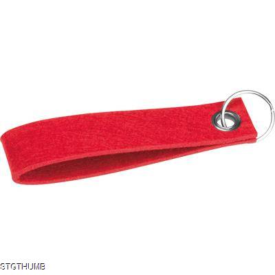 RPET FELT KEYRING in Red