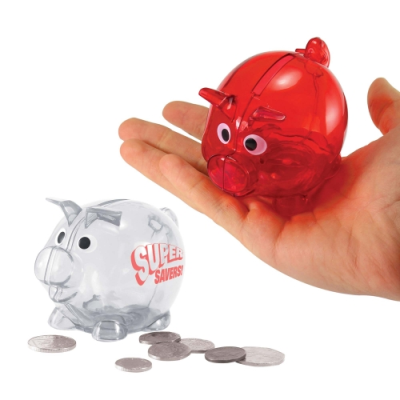 SMALL PIGGY BANK ** (RED ONLY)