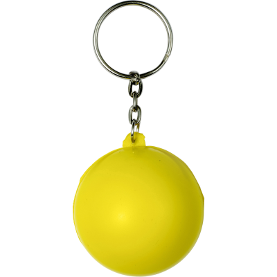 SMILEY KEY HOLDER KEYRING in Yellow