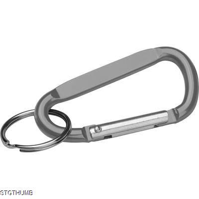 SNAP HOOK KEYRING in Silvergrey