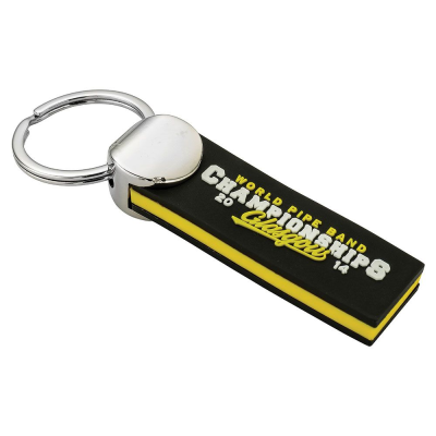 SOFT PVC SANDWICH KEYRING