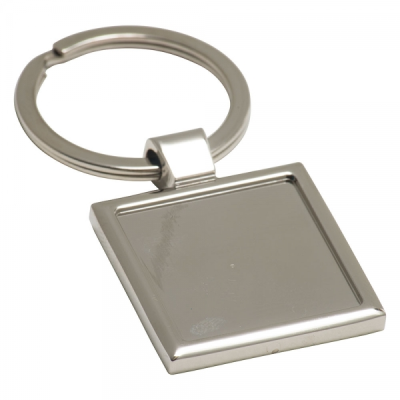 SQUARE ALLOY INJECTION KEYRING (UK STOCK)