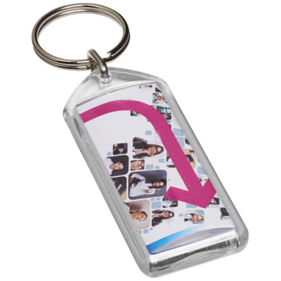 STEIN F1 REOPENABLE KEYRING CHAIN in Clear Transparent Clear Transparent