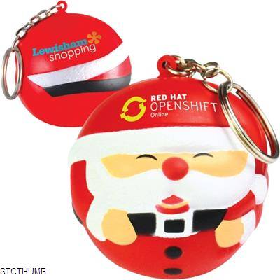 STRESS FATHER CHRISTMAS SANTA KEYRING *