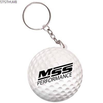 STRESS GOLF BALL KEYRING *