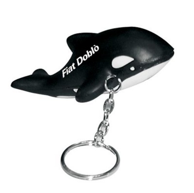 STRESS KILLER WHALE KEYRING