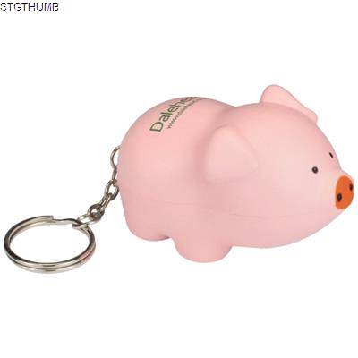 STRESS PIG KEYRING *