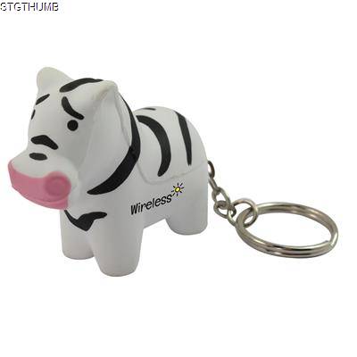 STRESS ZEBRA KEYRING