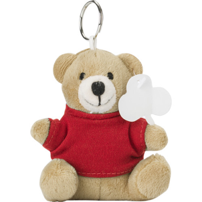 TEDDY BEAR KEYRING in Red