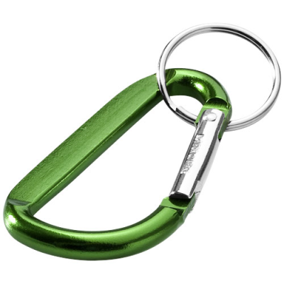 TIMOR RCS RECYCLED ALUMINIUM METAL CARABINER KEYRING CHAIN in Green