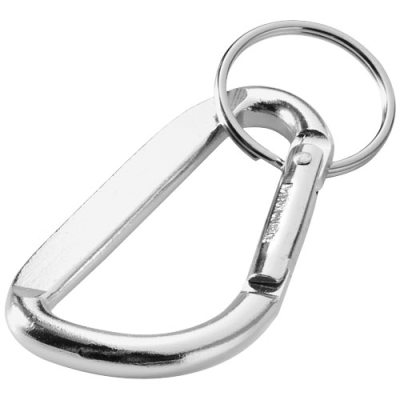 TIMOR RCS RECYCLED ALUMINIUM METAL CARABINER KEYRING CHAIN in Silver