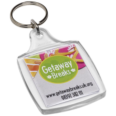 TOUR A5 KEYRING CHAIN in Clear Transparent Clear Transparent