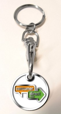 TROLLEY COIN KEYRING