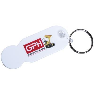 TROLLEY COIN KEYRING