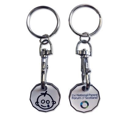 TROLLEY COIN KEYRING