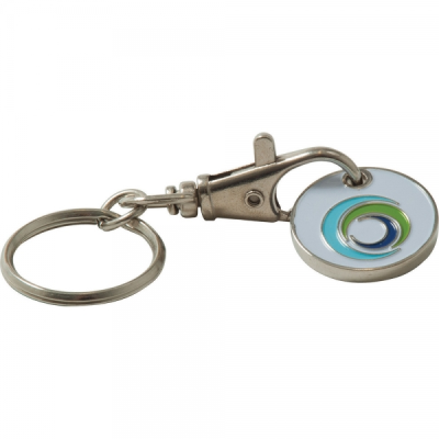 TROLLEY COIN KEYRING (STAMPED IRON SOFT ENAMEL INFILL)