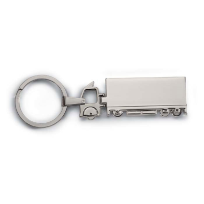 TRUCK METAL KEYRING in Silver