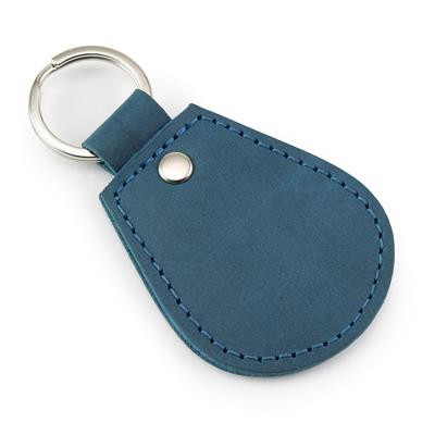 WINDSOR LEATHER TEAR DROP KEYRING FOB with Split Ring