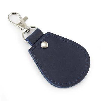 WINDSOR LEATHER TEAR DROP KEYRING FOB with Spring Clip