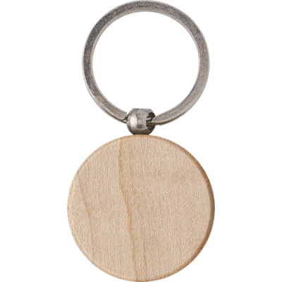 WOOD KEY HOLDER KEYRING in Brown