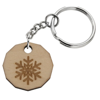 WOOD KEYRING (20MM)