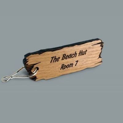 WOOD KEYRING FOB