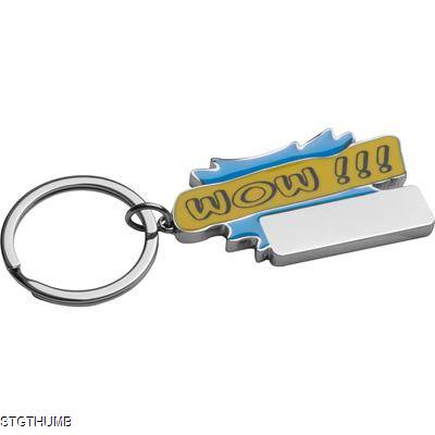 WOW KEYRING in Light Blue