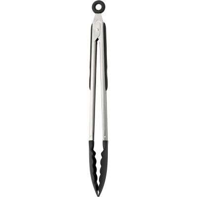 FOOD TONGS in Black_&_Silver