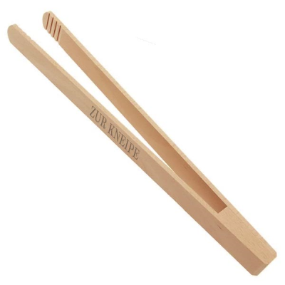 WOOD TONGS - (30CM)