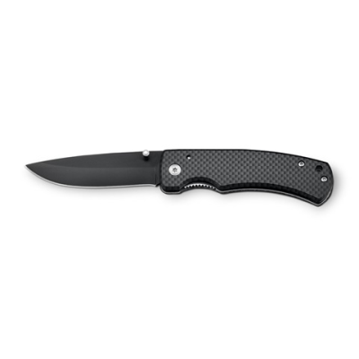 ALICK POCKET KNIFE in Stainless Steel Metal & Metal in Black